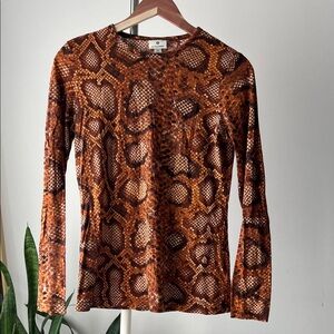 Altuzarra For Target Snake Pattern Long Sleeve Top